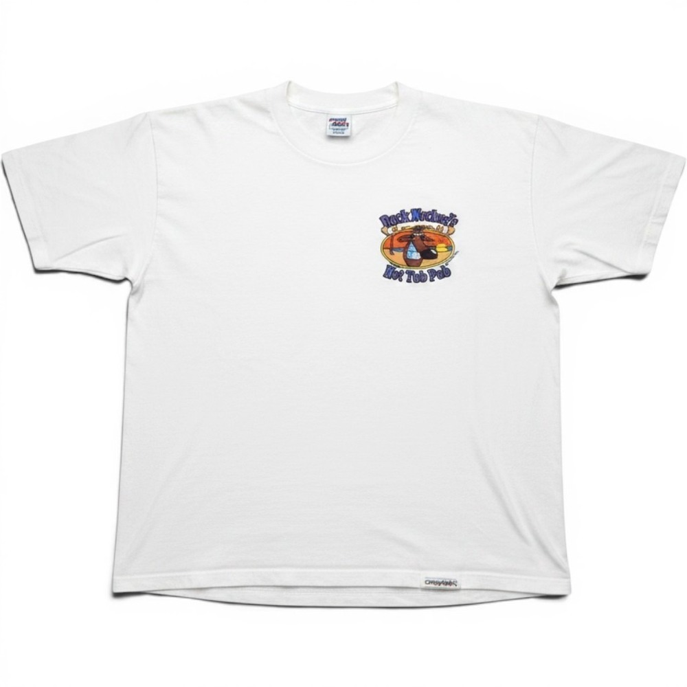 VTG Crazy Shirts Hawaii Buck Necked Hot Tub Pub T Shirt Made in USA L Large Beer